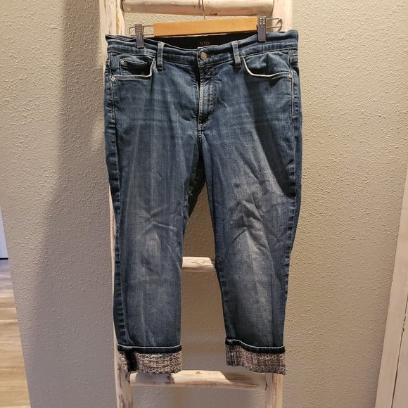 NYDJ Wide Cuff Capri 14 Petite - Picture 1 of 6